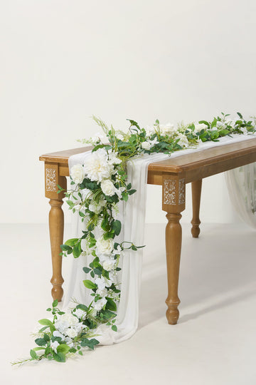 6ft Flower Garland in May Lily & Olive