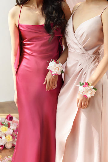 Wrist Corsages in Passionate Pink & Blush