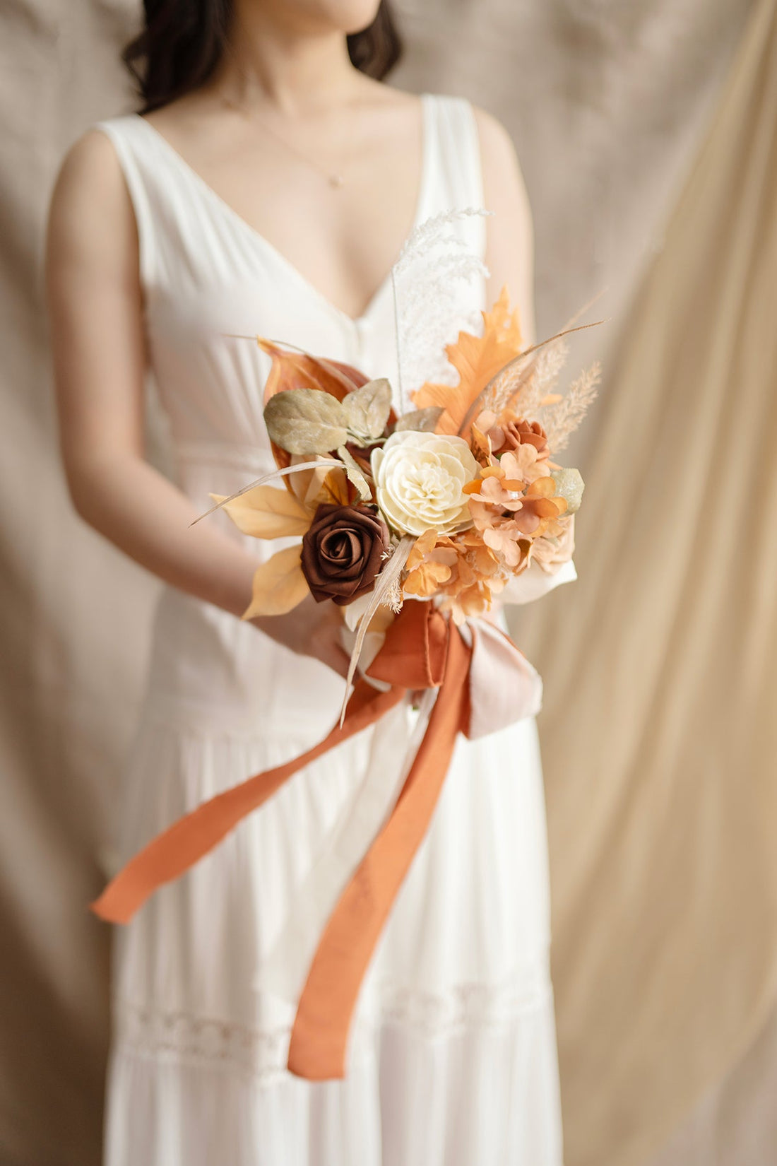 Bridesmaid Posy in Rust & Sepia | Clearance