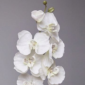 6 Pack 68cm/26.7' Artificial Phalaenopsis 26.7' Long Stem Non-Woven Fake Flowers European Photography Props Table Wedding Outdoor Home Decor Party Birthday, Valentine's Day, Mother's Day Gift Decoration...