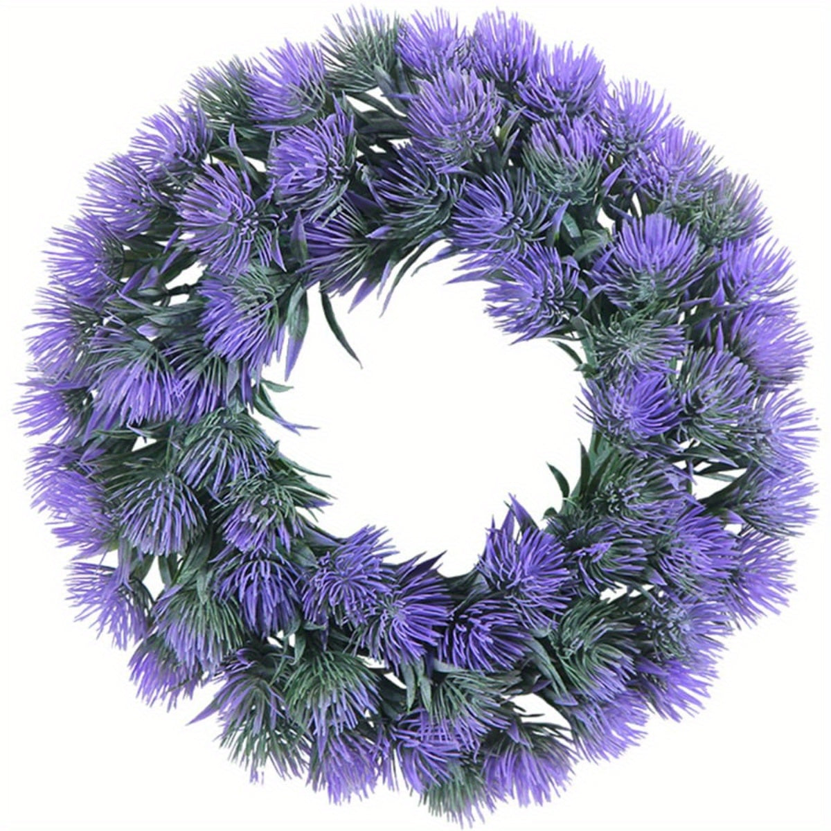 Front Door Lavender Garland, 15 Inch Artificial Farmhouse Wreath Wall Window Party Wedding Decoration Indoor Outdoor...