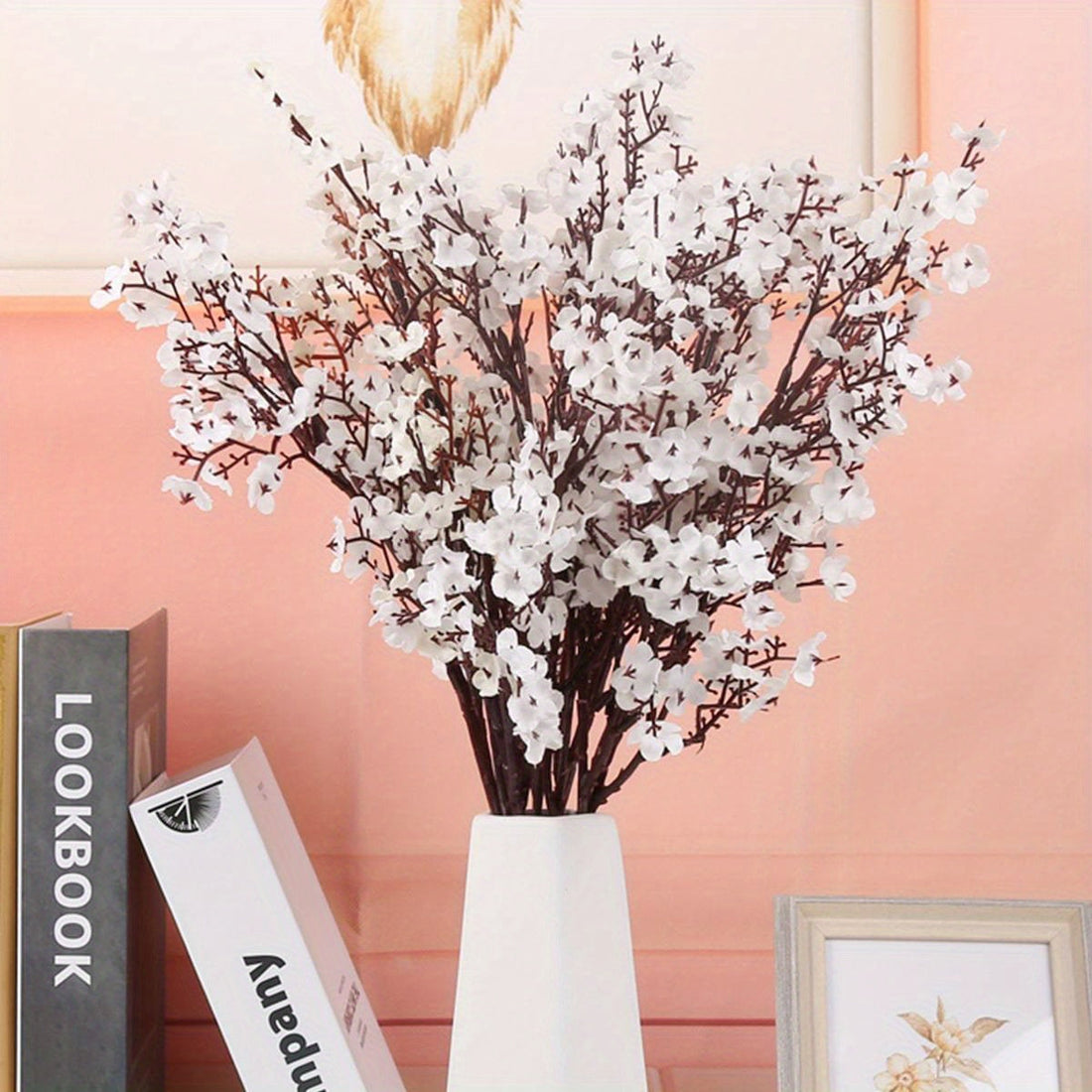6 Bunches of Baby's Breath Gypsophila Artificial Flowers, Baby's Breath Flower Bush Artificial Gypsophila Silk Real Touch Flowers for Wedding Bridal Party DIY Home Flower Arrangement Decoration...