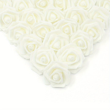 100pcs Artificial Rose Flower Heads, Realistic Foam Fake Roses for DIY Wedding Baby Shower Centerpieces Arrangement Party Table Home Decorations...