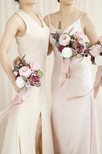 Bridesmaid Posy in Dusty Rose & Mauve