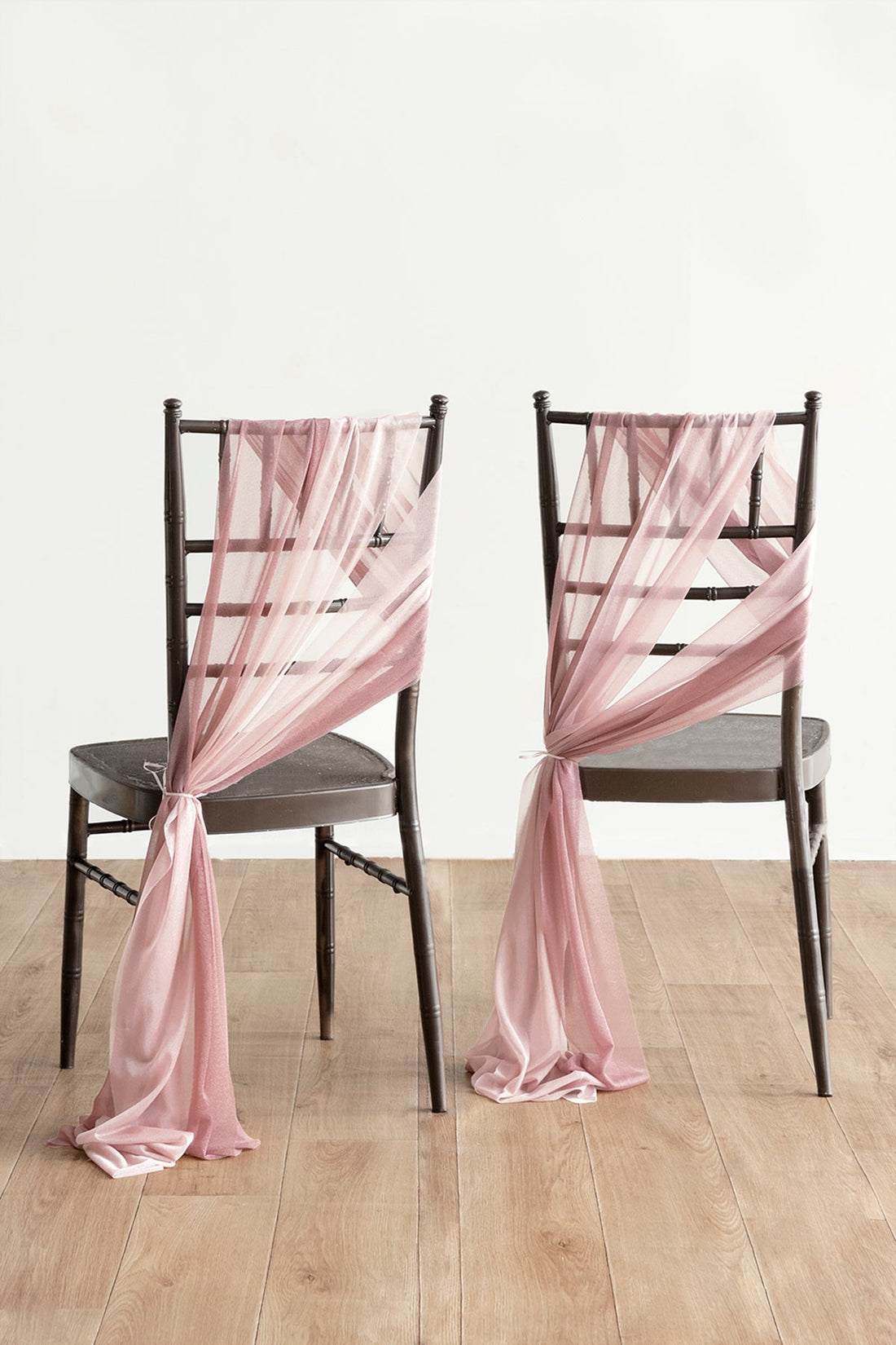 Wedding Aisle Chair Flower Decoration in Dusty Rose & Cream