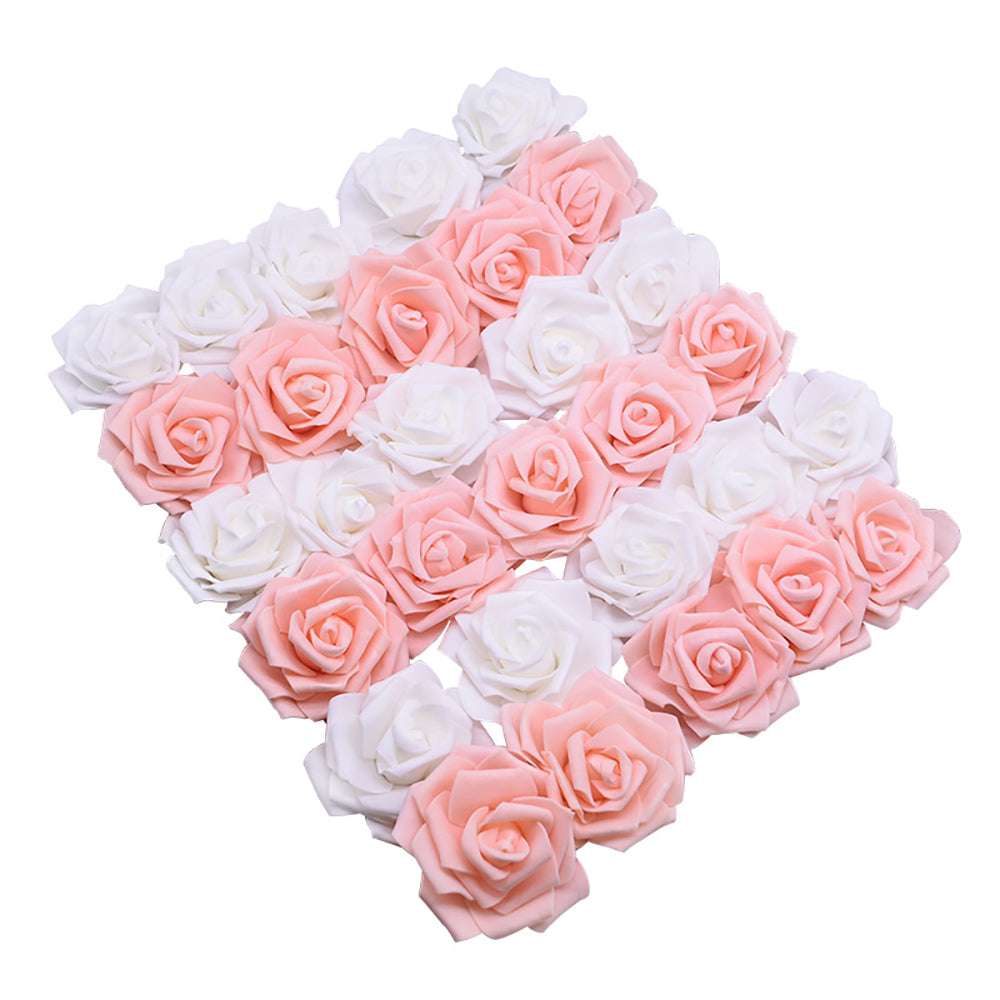 Artificial Rose Flowers,100pcs Foam Roses Bulk Black Fake Flower Heads