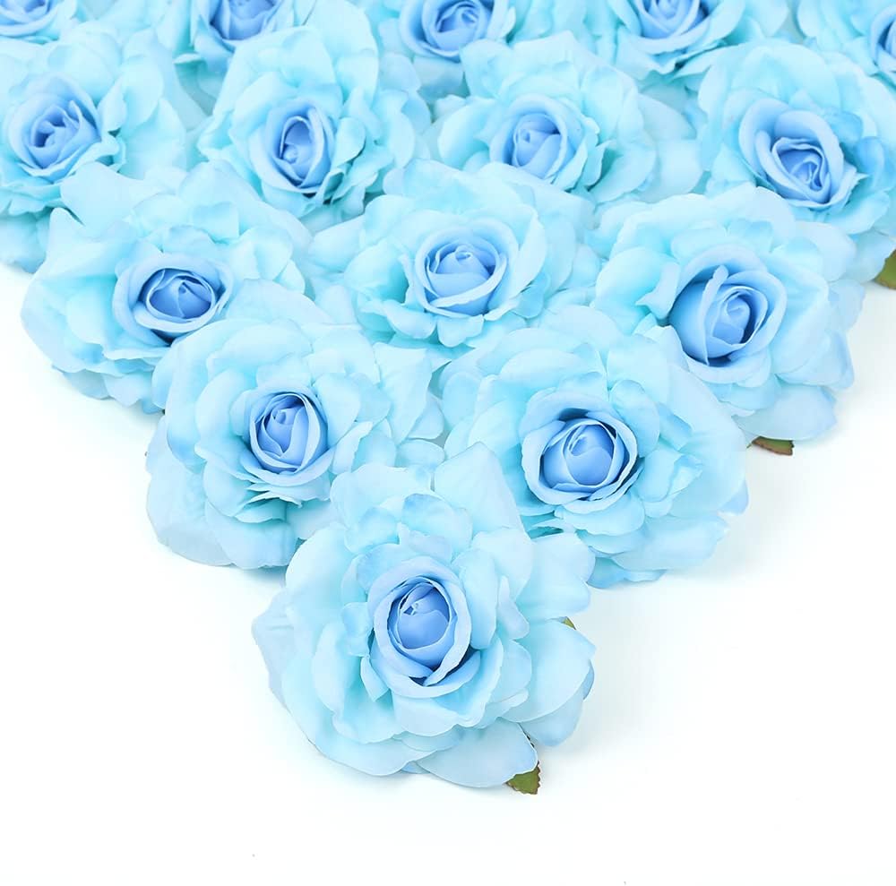 4.3inch 20pcs Artificial Rose Flowers Heads