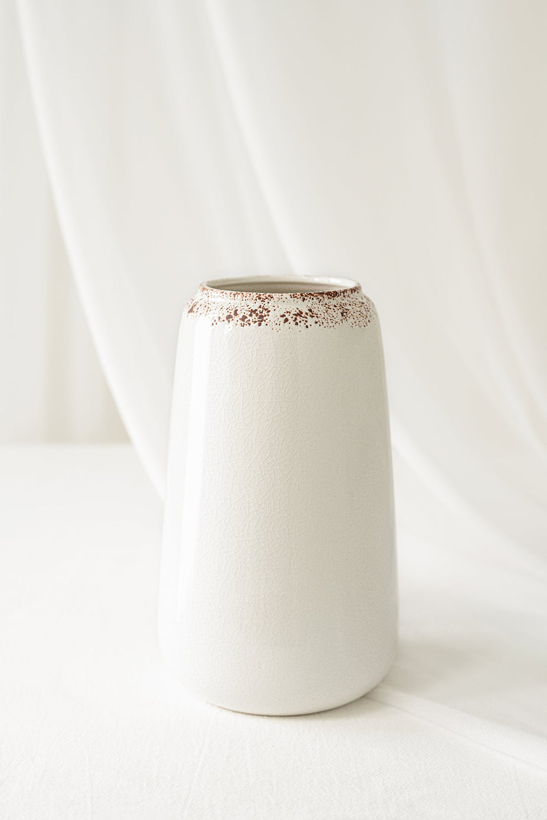 Cracked Ice Glaze Ceramic Vase - 2 Styles | CLEARANCE