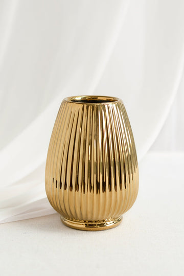 Gold Metallic Ceramic Vases | Clearance