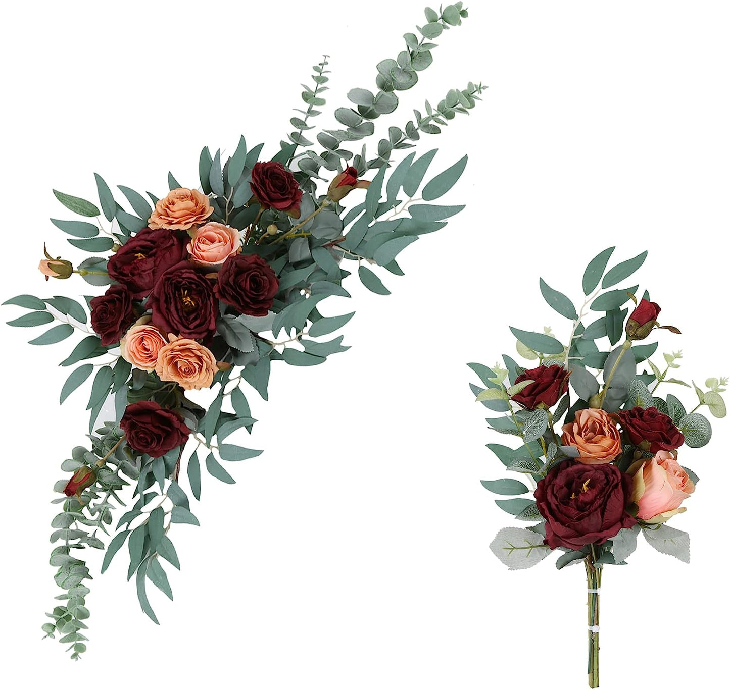 2 Pcs Wedding Arch Artificial Flowers