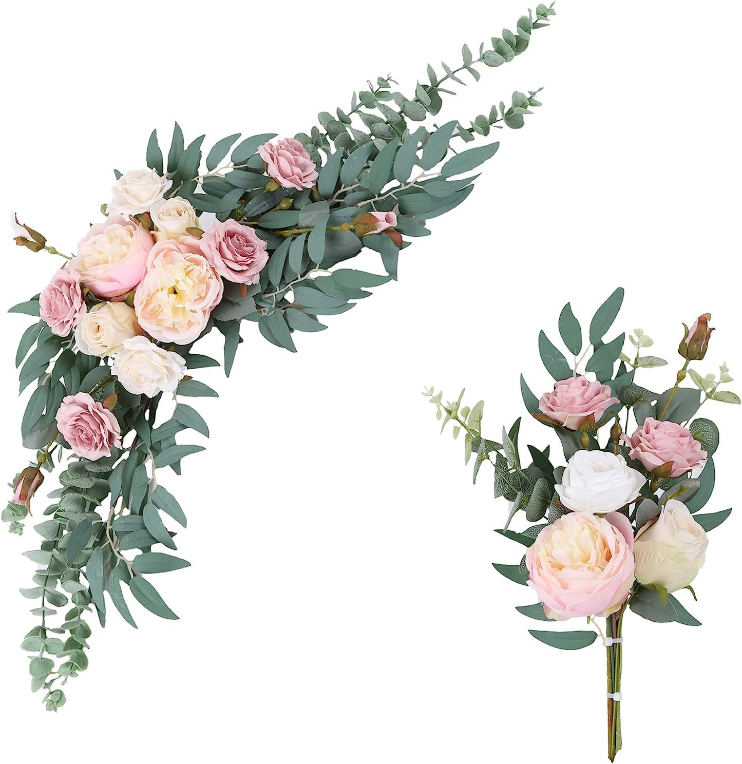 2 Pcs Wedding Arch Artificial Flowers