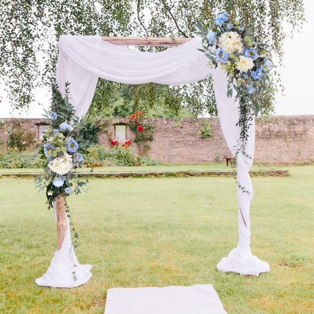 2 Pcs Wedding Arch Artificial Flowers