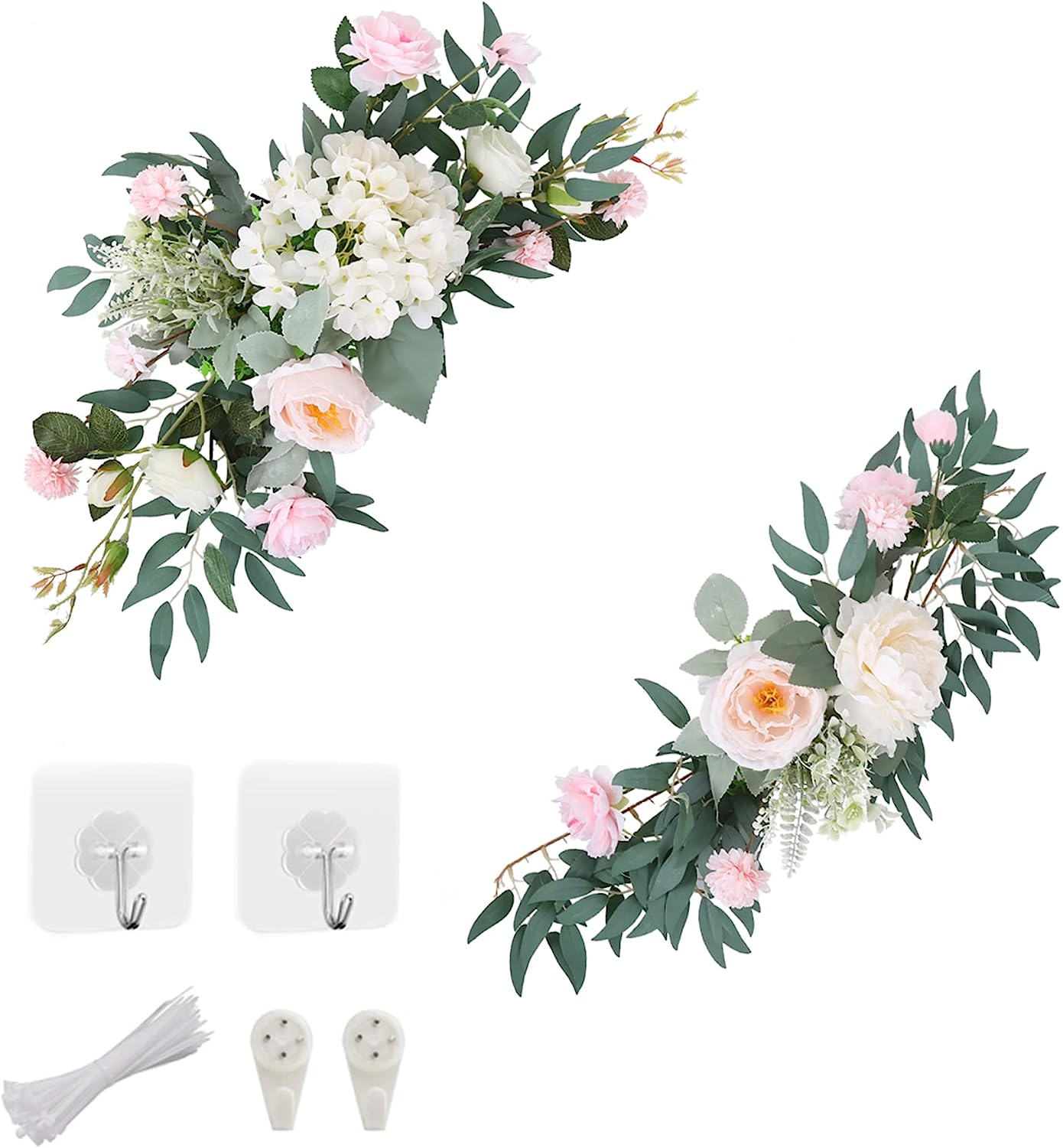 2 Pcs Wedding Arch Artificial Flowers