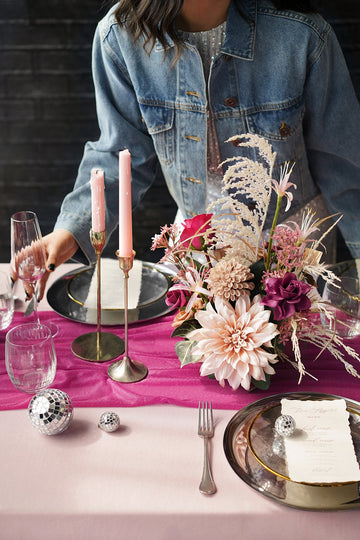 Centerpiece Flower Arrangements in Valentine Magenta | Clearance