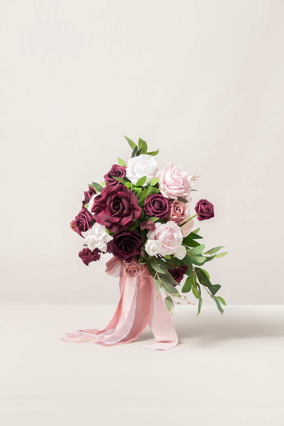 Small Cascade Bridal Bouquet in Romantic Marsala