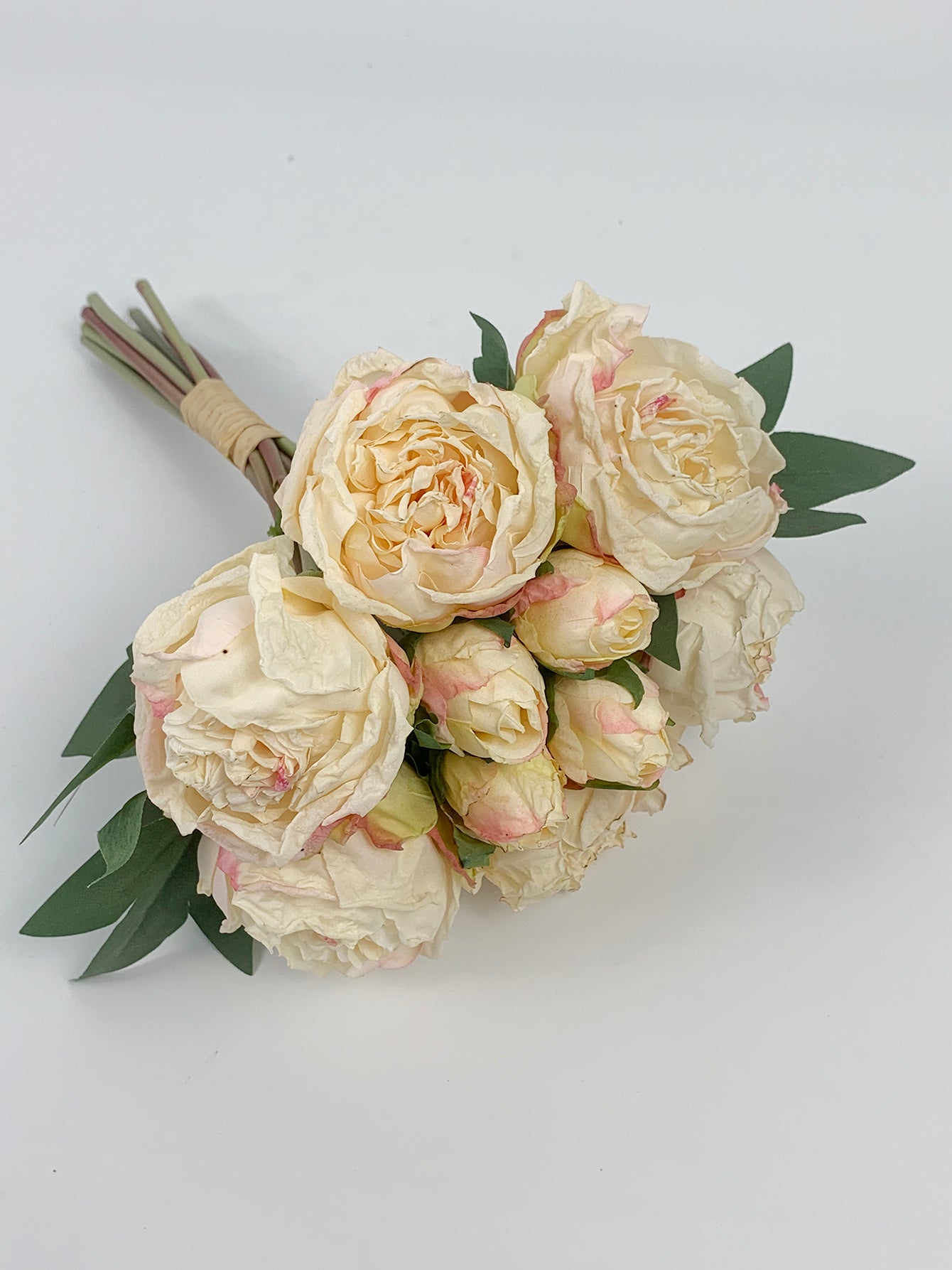 1 Bunches Artificial Silk Peony Vintage Flower Bouquet