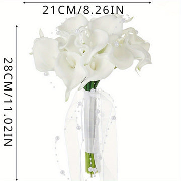 Calla Lily Bridal Wedding Festival Decor Bouquet Artificial Calla Lily Flower Western Wedding White Calla Lily Bouquet Wedding Bouquet