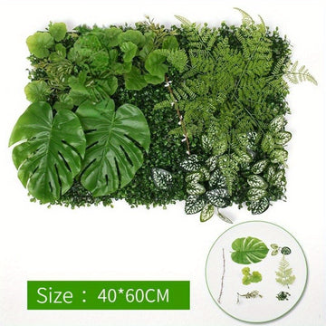 1pcs 23.6*15.7 inch Home Decor Artificial Plant Lawn Grass Fake Decorative Wall Plant Gard en Anti-UV Outdoor Indoor Decoration