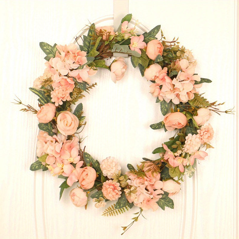 15.74 inch fake wreath, garden farmhouse door front decoration...