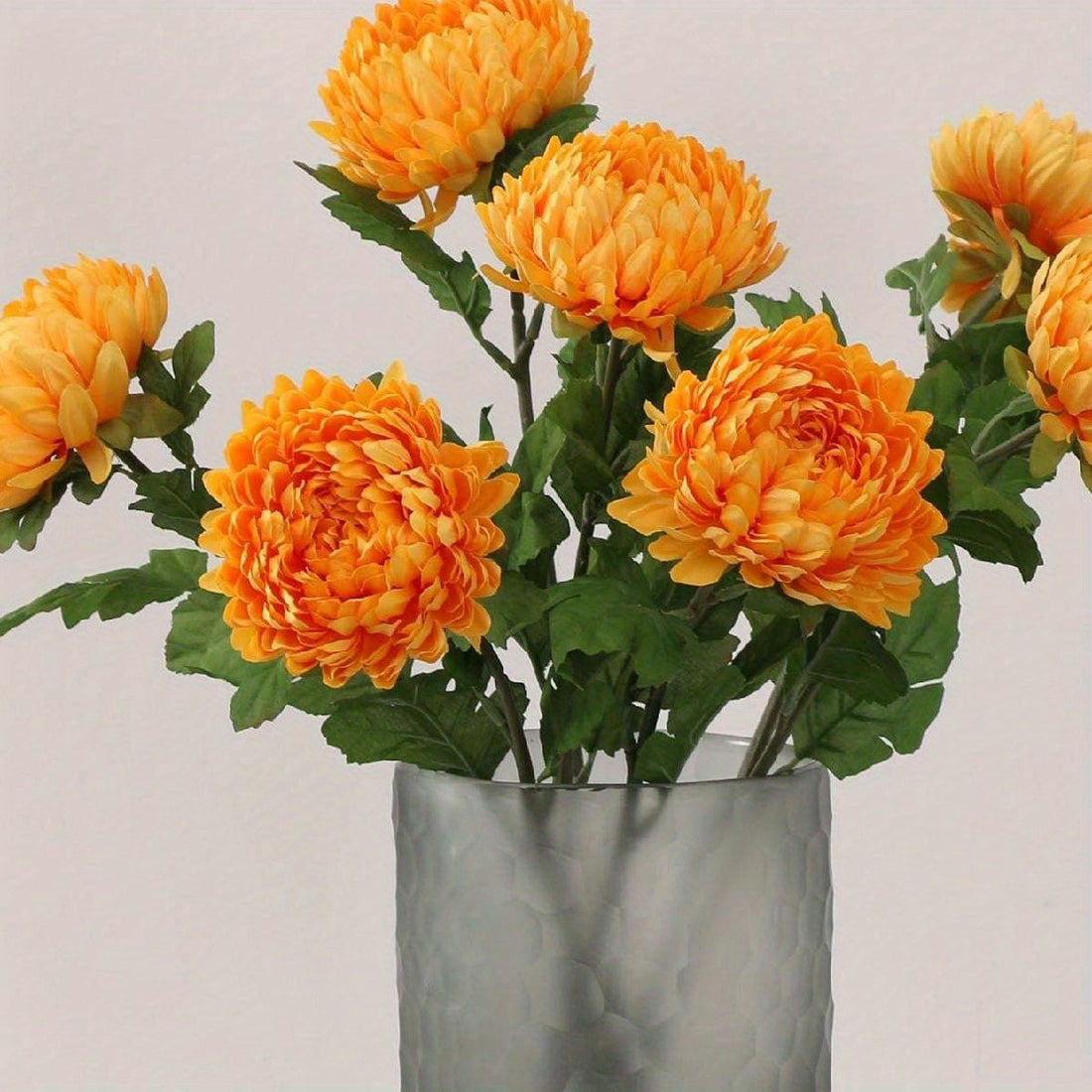 2 Pack Large Marigold Artificial Silk Flowers Flores Summer Home DIY Wedding Decoration Party Birthday, Valentine's Day, Mother's Day Gift...