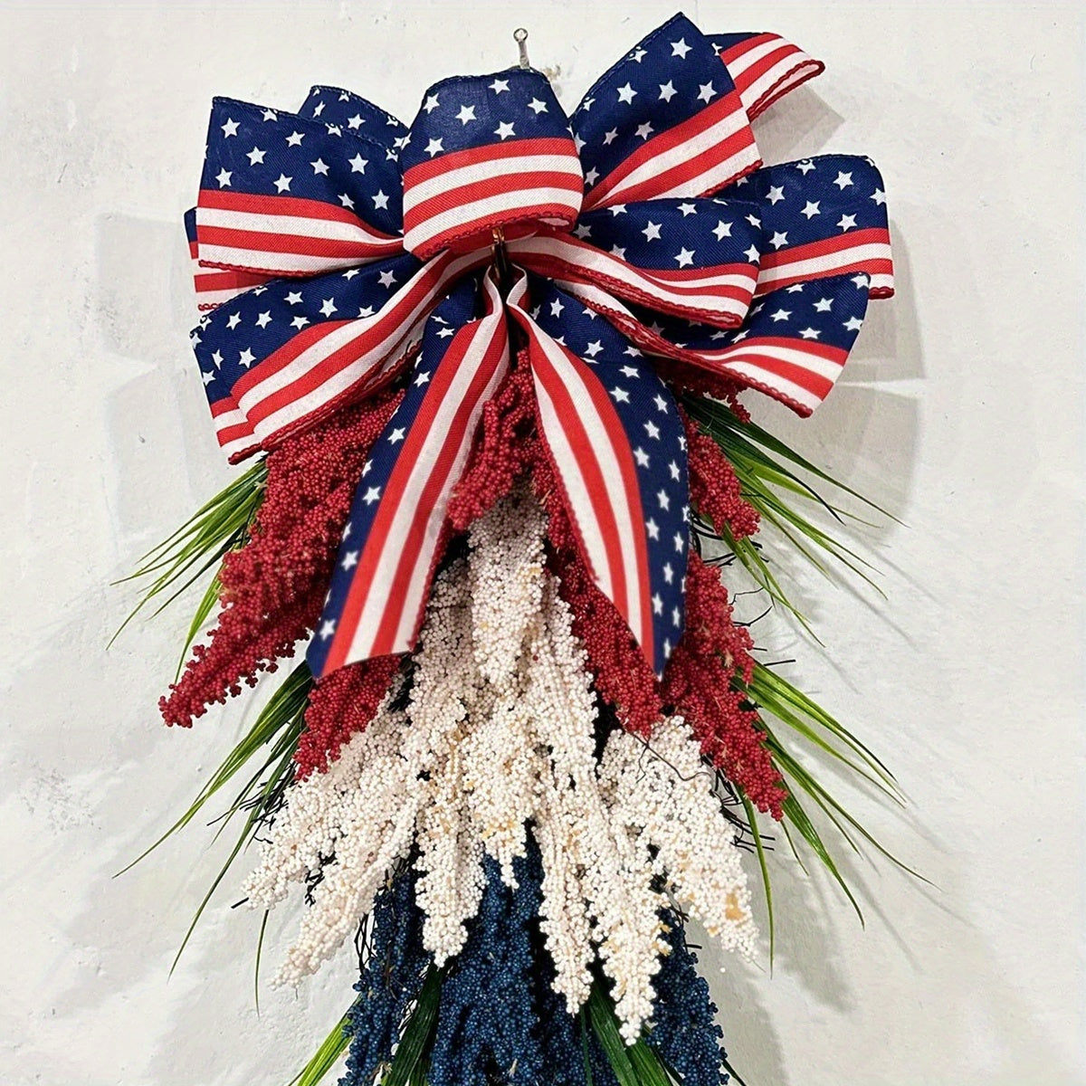 Independence Day Patriotic Wreath Fourth of July Wreath Patriotic Decoration July Fourth Wreath Front Door Decoration...