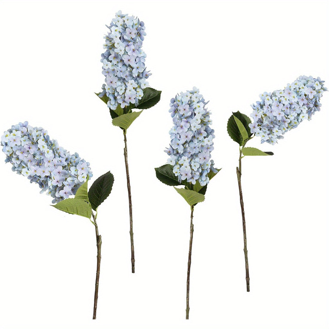 4 Artificial Hydrangea Flowers, 29.5 Inch Hydrangea Artificial Flowers Real Touch Hydrangea Flowers for Wedding Party Home Table Centerpiece Decoration...