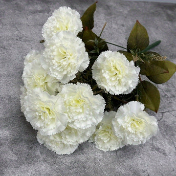 18.89in Silk Carnation Flower, 2 Bunches Artificial Flowers, Used for Wedding Decoration DIY Handmade Flowers