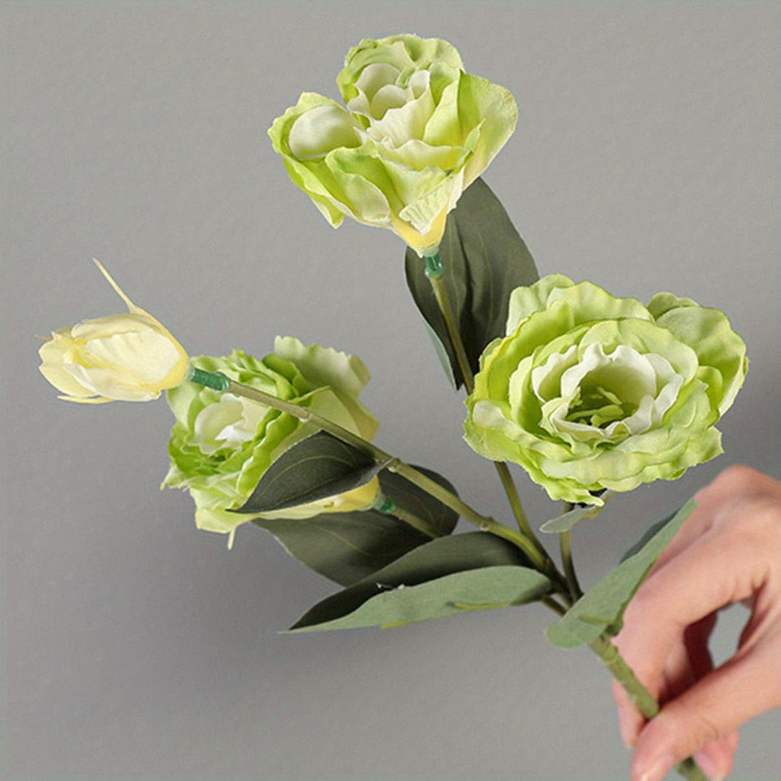 3pcs Rose Eustoma Artificial Silk Flowers European Fake Flowers for Home Garden Wedding Party Decoration...