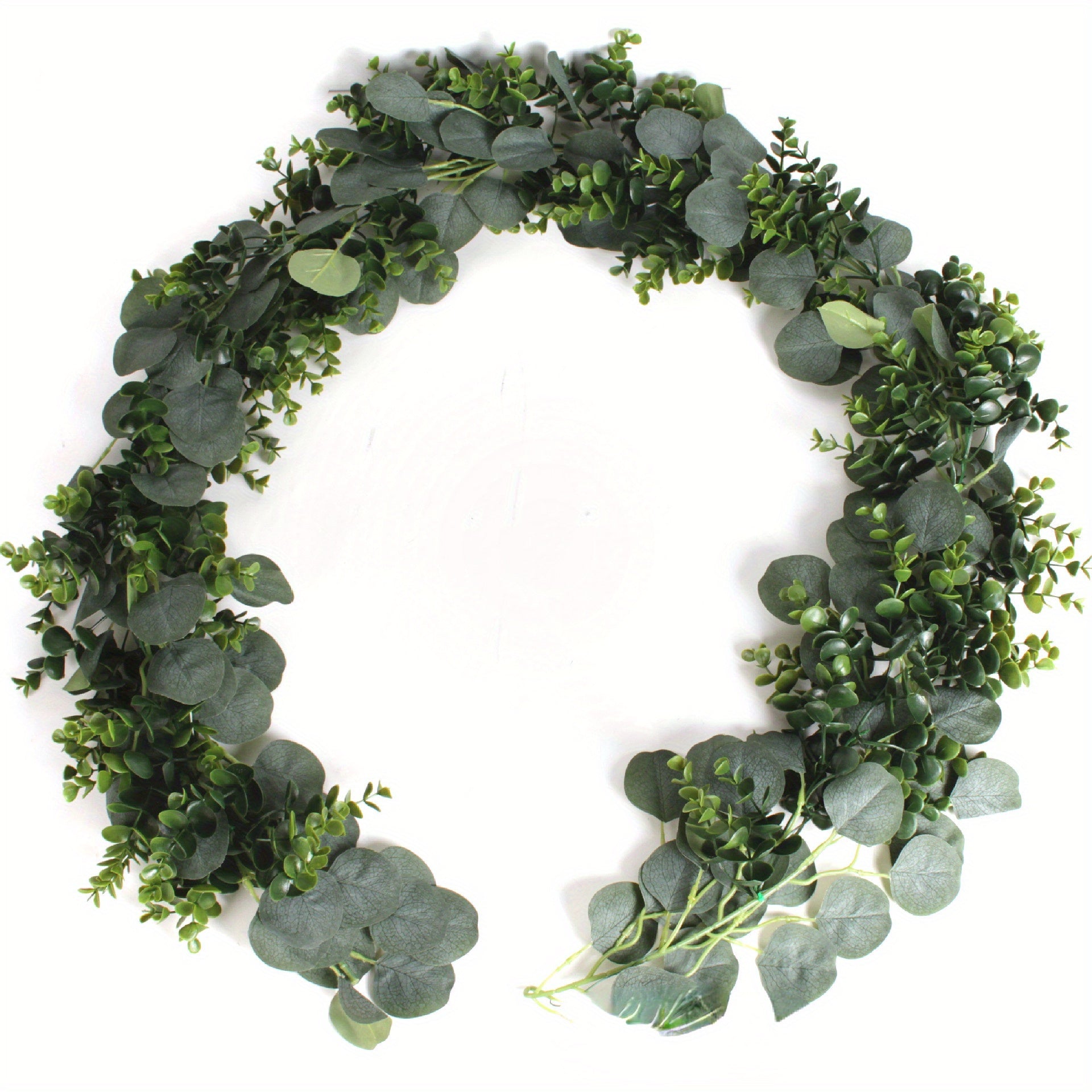 6.23ft Artificial Eucalyptus Garland Artificial Vines Hanging Eucalyptus Leaves Greenery Garland for Wedding Party Table Fireplace Bedroom Wall Room Decor