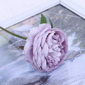 10pcs artificial Flowers Peony Fake Flowers Western Rose Tea Roses Suitable for Wedding Home Table Decoration...