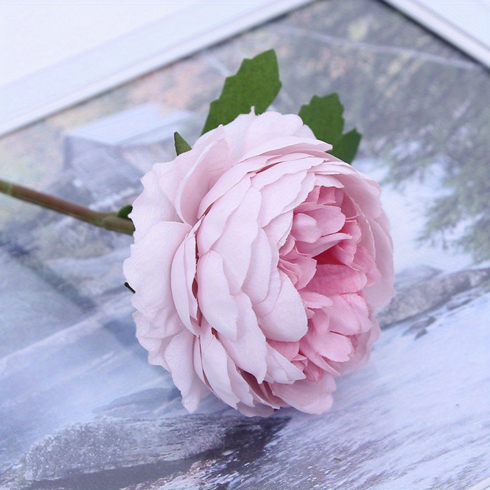 10pcs artificial Flowers Peony Fake Flowers Western Rose Tea Roses Suitable for Wedding Home Table Decoration...