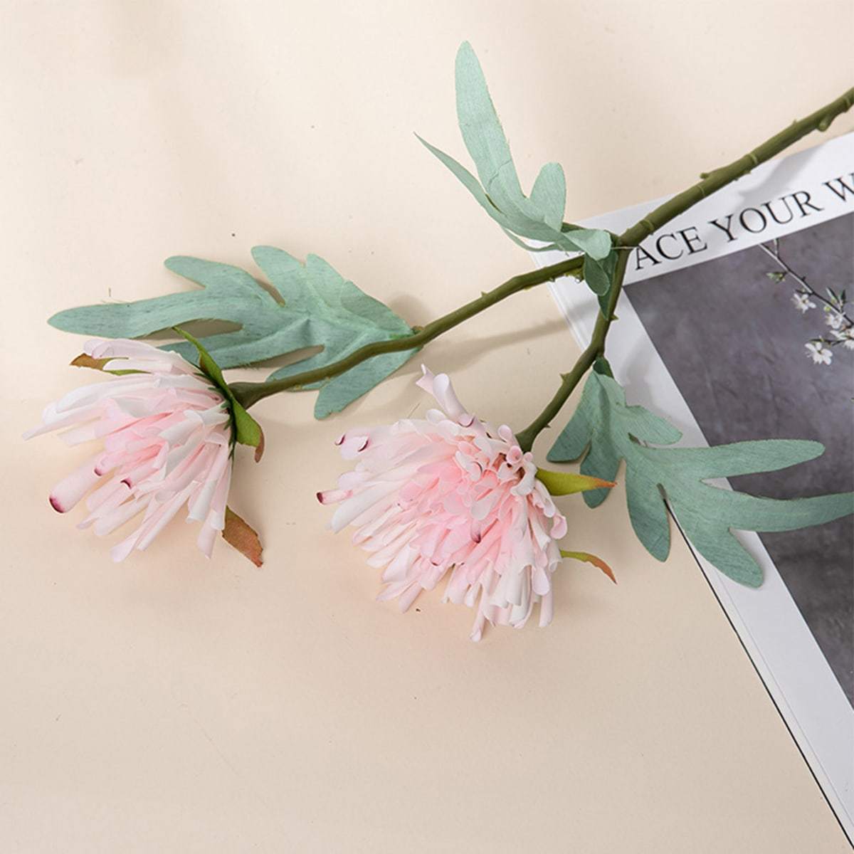 6 Pack Artificial Chrysanthemums 18.7 Inch Fake Flowers Home Living Room Hotel Party Wedding Photography Decoration Wedding Bouquet...