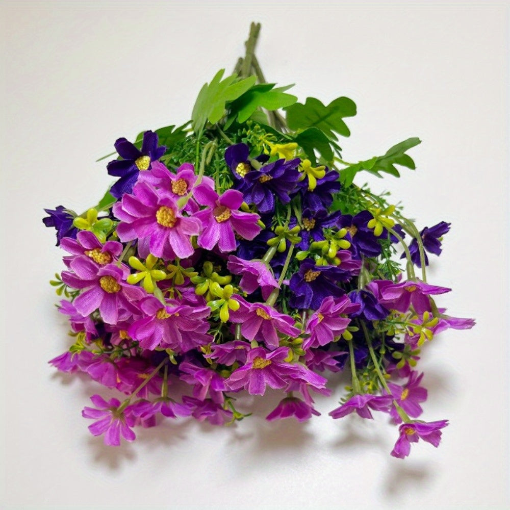 10 bunches of daisy artificial flowers wildflowers daisy anti-ultraviolet silk fake flower arrangement artificial plant greenery decoration vase flower arrangement home decoration...
