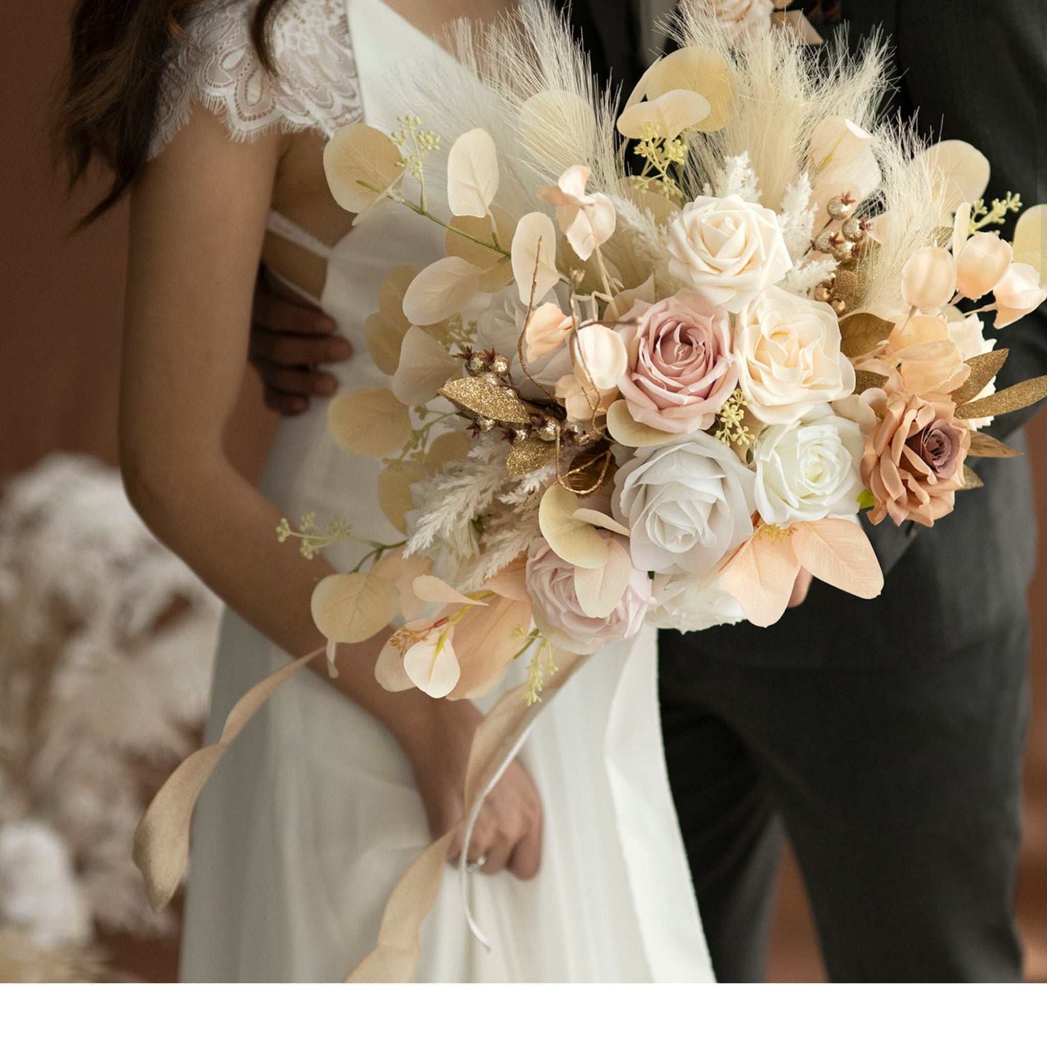 Pre-Arranged Wedding Flower Packages in White & Beige