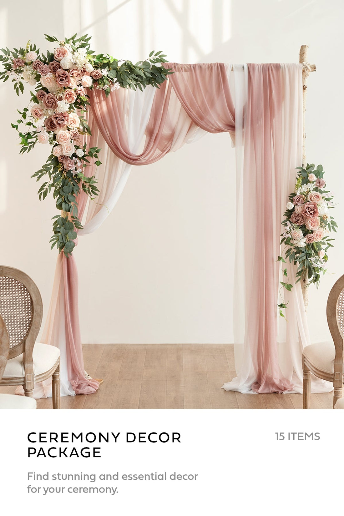 Pre-Arranged Wedding Flower Packages in Dusty Rose & Navy