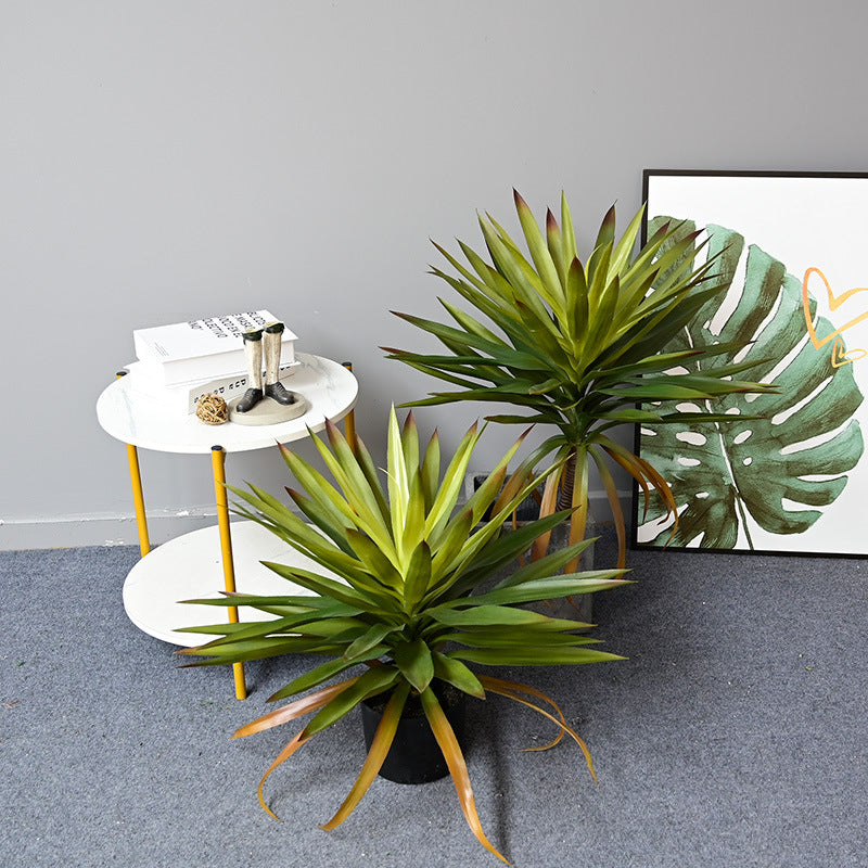 Nordic simulation plant dracaena sisal agave bonsai living room indoor window large potted home furnishings