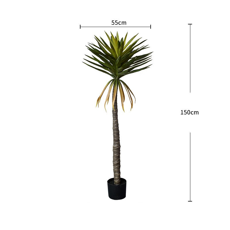 Nordic simulation plant dracaena sisal agave bonsai living room indoor window large potted home furnishings