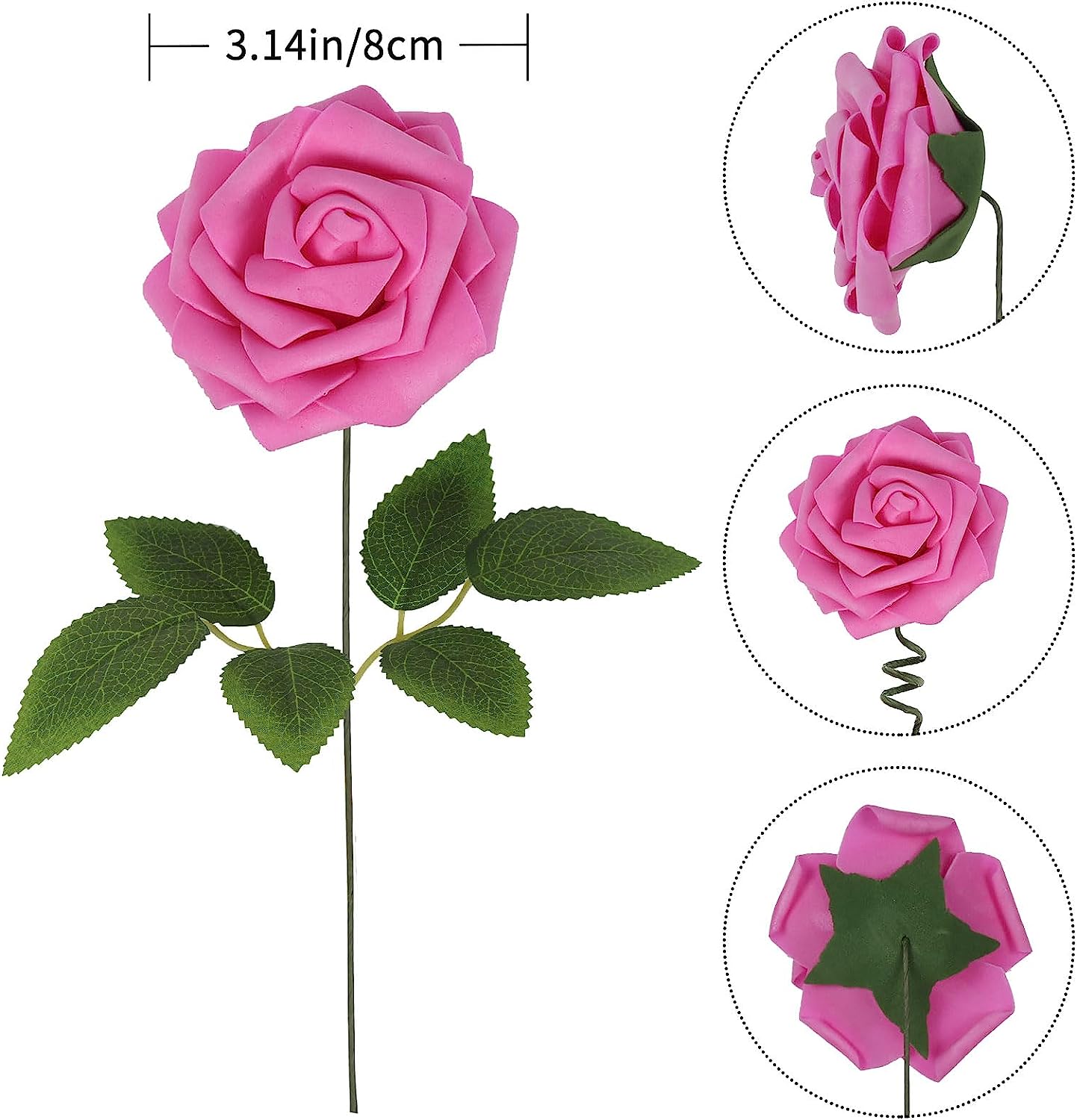 Roses Artificial Flower 30pcs Foam Flowers