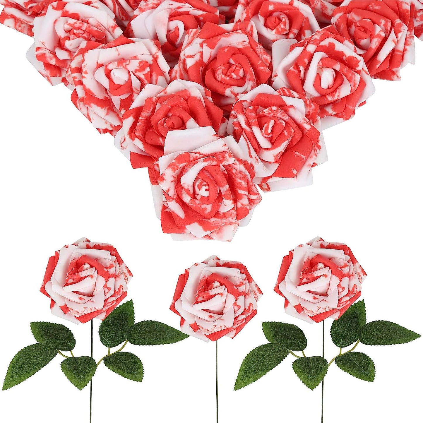 Roses Artificial Flower 30pcs Foam Flowers