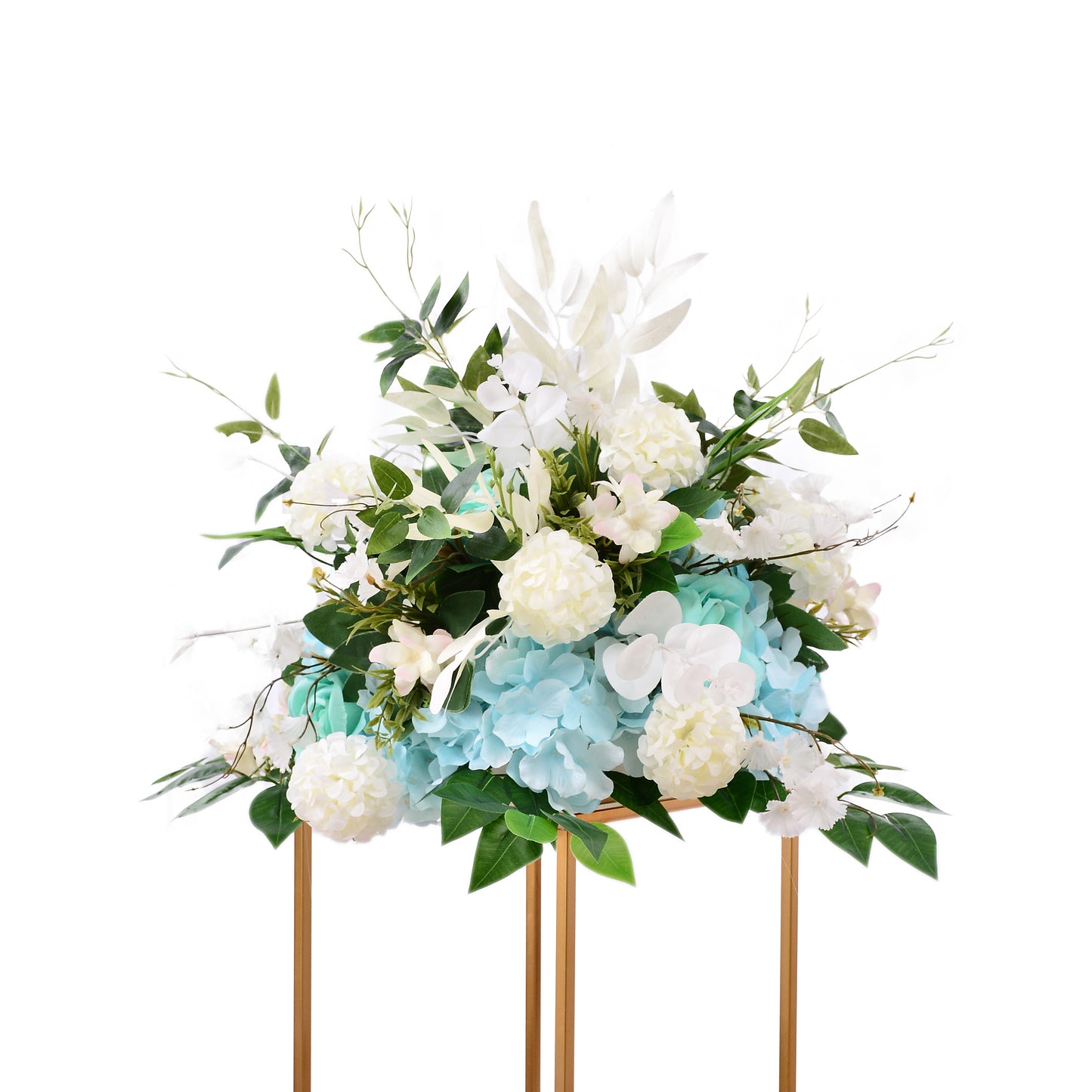 40cm Fake Flower Ball Arrangement Bouquet, Plastic Roses with Base, Suitable for Our Store's Wedding Centerpiece Flower Rack