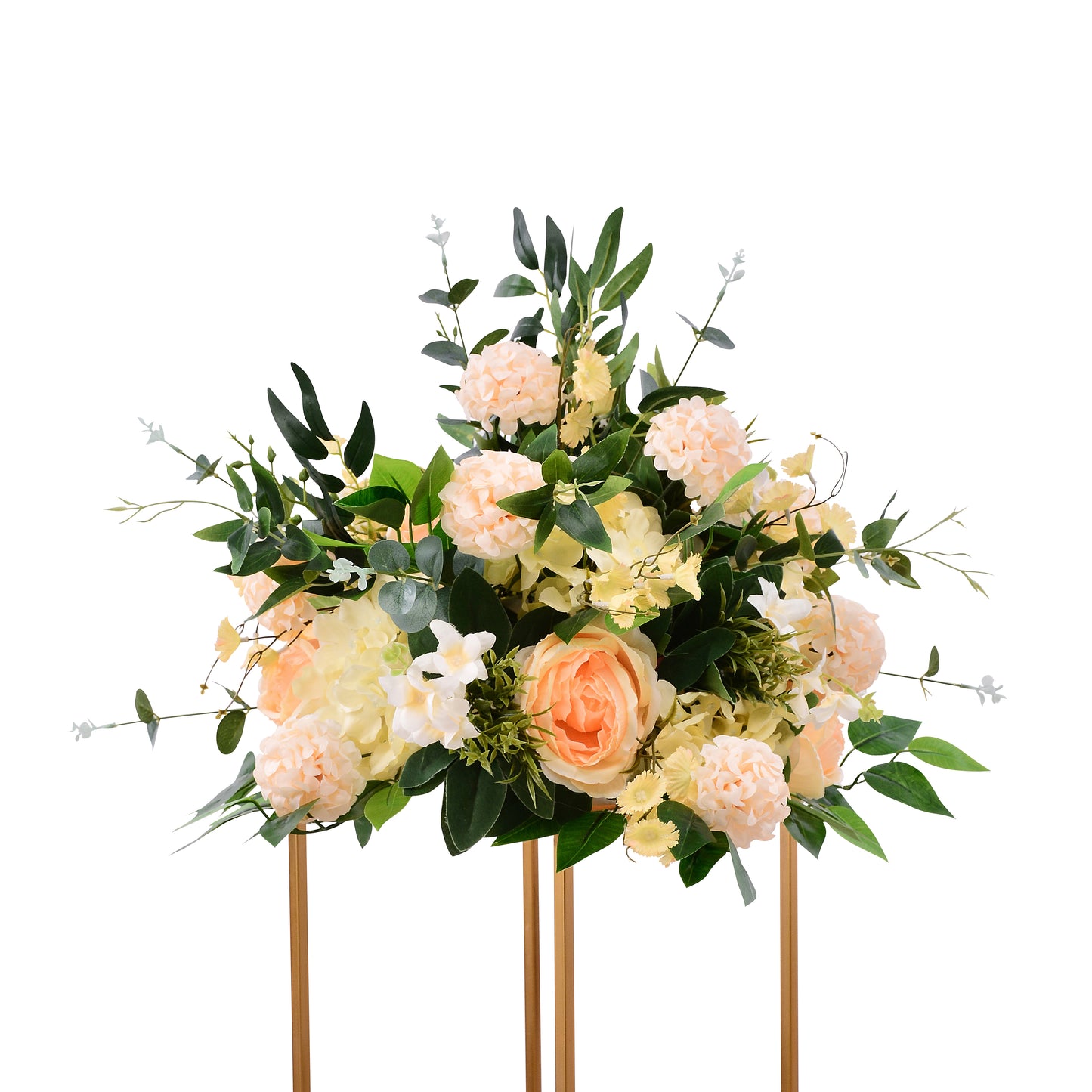 40cm Fake Flower Ball Arrangement Bouquet, Plastic Roses with Base, Suitable for Our Store's Wedding Centerpiece Flower Rack